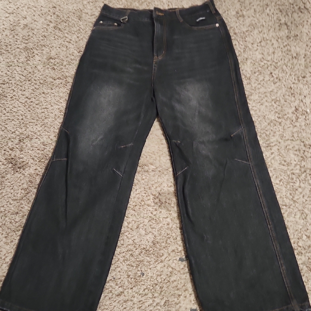Classic Black Relaxed Fit Men's Jeans